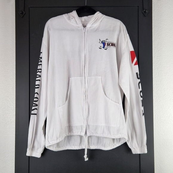 Vintage Authentic Cotton Seed Products Emerald Coast Scuba Destin FL Jacket SZ M - Picture 3 of 8